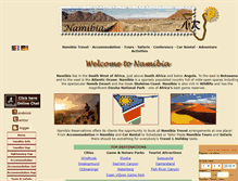 Tablet Screenshot of namibiareservations.com